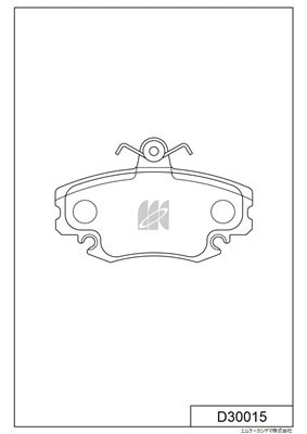 MK Kashiyama fékbetétkészlet, tárcsafék - D30015 - TothCarparts