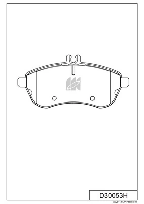 MK Kashiyama fékbetétkészlet, tárcsafék - D30053H - TothCarparts
