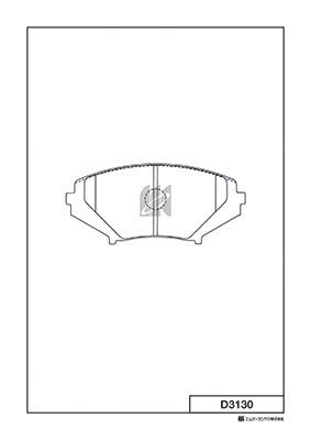 MK Kashiyama fékbetétkészlet, tárcsafék - D3130 - TothCarparts
