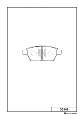 MK Kashiyama fékbetétkészlet, tárcsafék - D3141 - TothCarparts