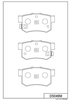 MK Kashiyama fékbetétkészlet, tárcsafék - D5046M - TothCarparts