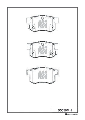 MK Kashiyama fékbetétkészlet, tárcsafék - D5056MH - TothCarparts