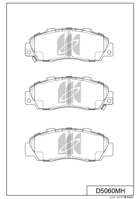 MK Kashiyama fékbetétkészlet, tárcsafék - D5060MH - TothCarparts