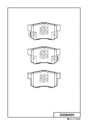 MK Kashiyama fékbetétkészlet, tárcsafék - D5066MH - TothCarparts