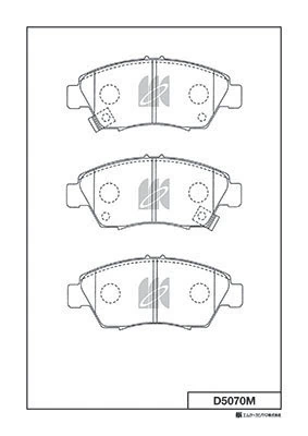 MK Kashiyama fékbetétkészlet, tárcsafék - D5070M - TothCarparts
