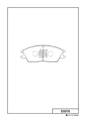 MK Kashiyama fékbetétkészlet, tárcsafék - D5076 - TothCarparts