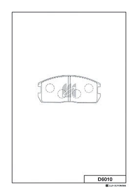 MK Kashiyama fékbetétkészlet, tárcsafék - D6010 - TothCarparts