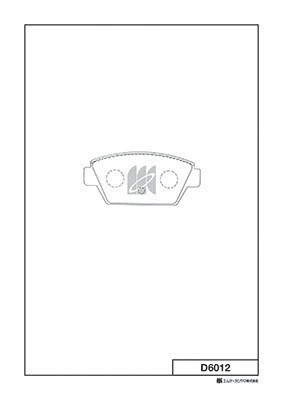 MK Kashiyama fékbetétkészlet, tárcsafék - D6012 - TothCarparts