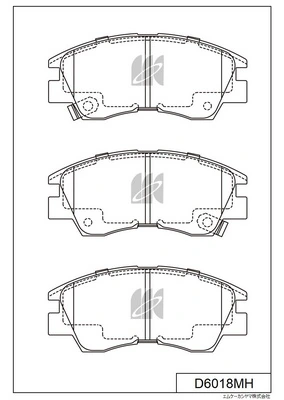 MK Kashiyama fékbetétkészlet, tárcsafék - D6018MH - TothCarparts