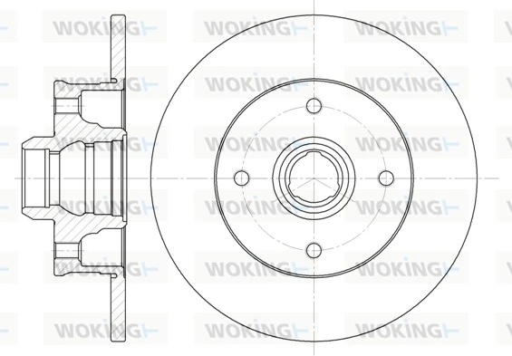 WOKING féktárcsa - D6024.00 - TothCarparts