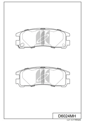 MK Kashiyama fékbetétkészlet, tárcsafék - D6024MH - TothCarparts