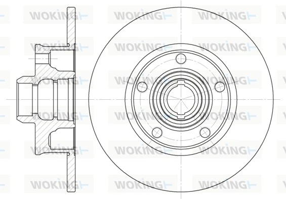 WOKING féktárcsa - D6025.00 - TothCarparts
