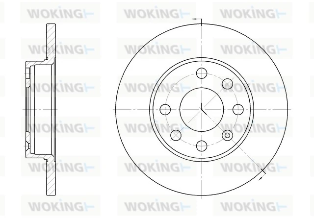 WOKING féktárcsa - D6059.00 - TothCarparts