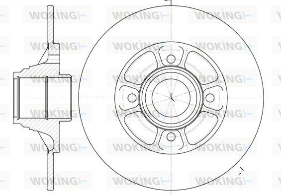 WOKING féktárcsa - D6075.00 - TothCarparts