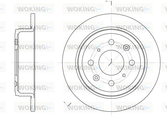 WOKING féktárcsa - D6083.00 - TothCarparts