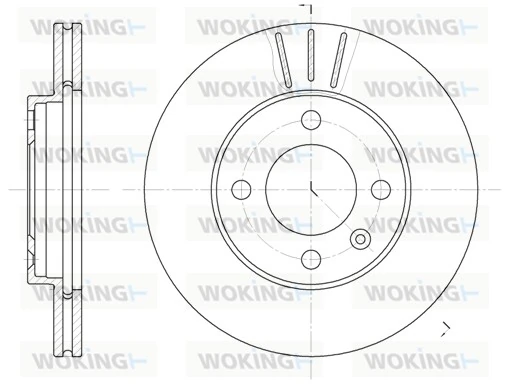 WOKING féktárcsa - D6084.10 - TothCarparts