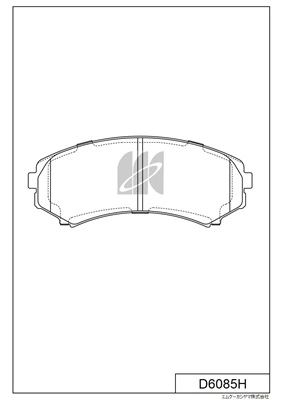 MK Kashiyama fékbetétkészlet, tárcsafék - D6085H - TothCarparts