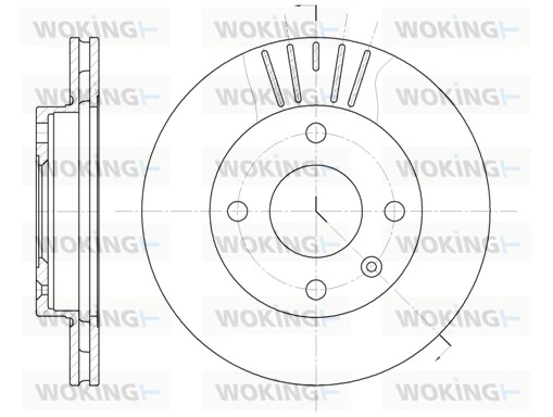 WOKING féktárcsa - D6096.10 - TothCarparts