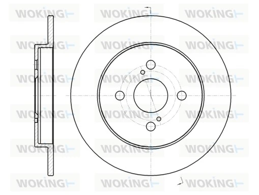 WOKING féktárcsa - D61004.00 - TothCarparts