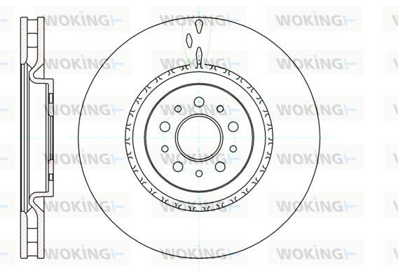 WOKING féktárcsa - D61010.10 - TothCarparts
