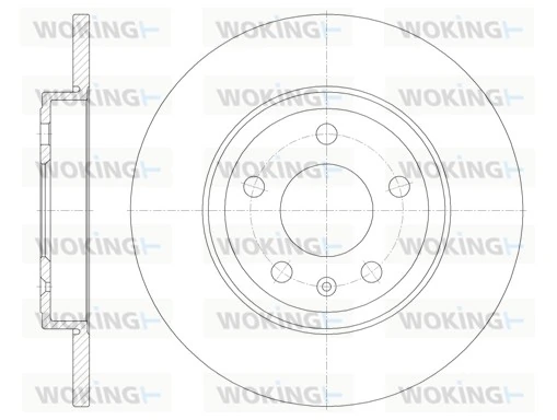 WOKING féktárcsa - D61011.00 - TothCarparts