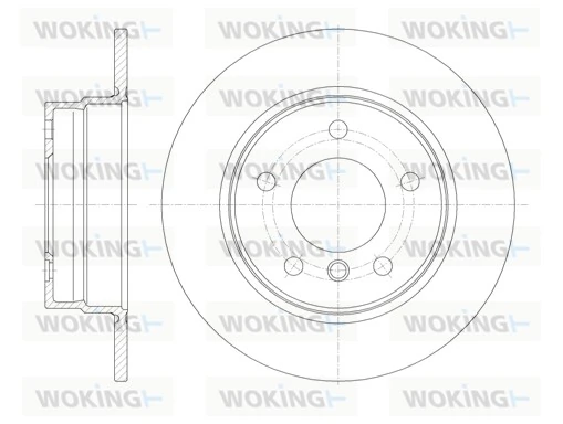 WOKING féktárcsa - D61013.00 - TothCarparts