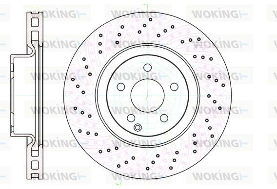 WOKING féktárcsa - D61032.10 - TothCarparts