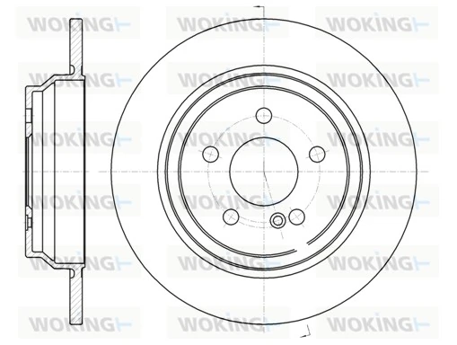 WOKING féktárcsa - D61033.00 - TothCarparts