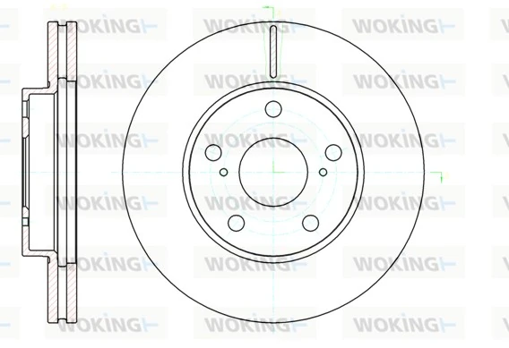 WOKING féktárcsa - D61043.10 - TothCarparts