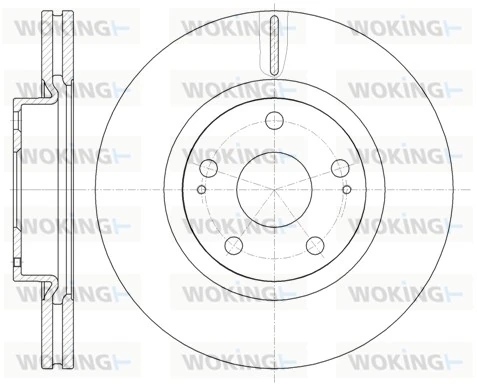 WOKING féktárcsa - D61050.10 - TothCarparts
