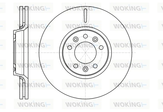 WOKING féktárcsa - D61054.10 - TothCarparts