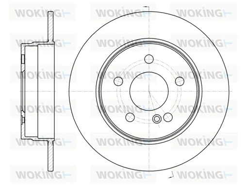 WOKING féktárcsa - D61069.00 - TothCarparts