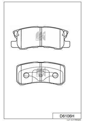 MK Kashiyama fékbetétkészlet, tárcsafék - D6106H - TothCarparts