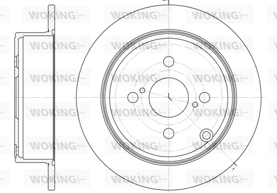 WOKING féktárcsa - D61073.00 - TothCarparts