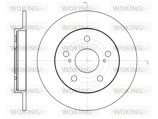 WOKING féktárcsa - D61074.00 - TothCarparts