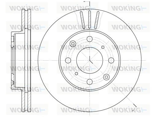 WOKING féktárcsa - D6108.10 - TothCarparts