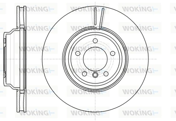 WOKING féktárcsa - D61080.10 - TothCarparts