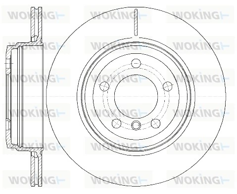 WOKING féktárcsa - D61082.10 - TothCarparts