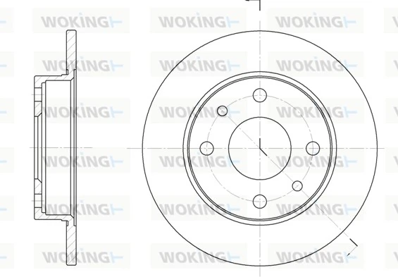 WOKING féktárcsa - D6110.00 - TothCarparts