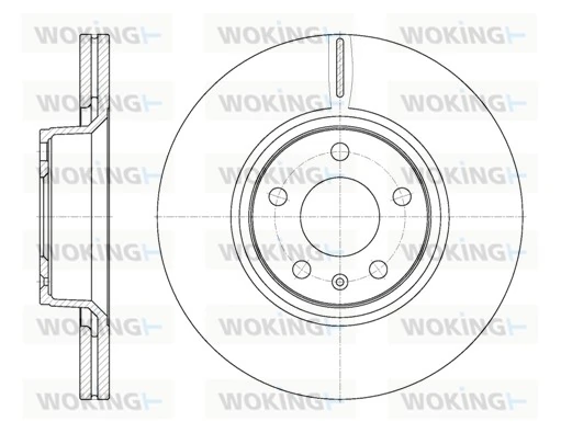 WOKING féktárcsa - D61101.10 - TothCarparts