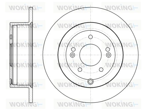 WOKING féktárcsa - D61106.00 - TothCarparts