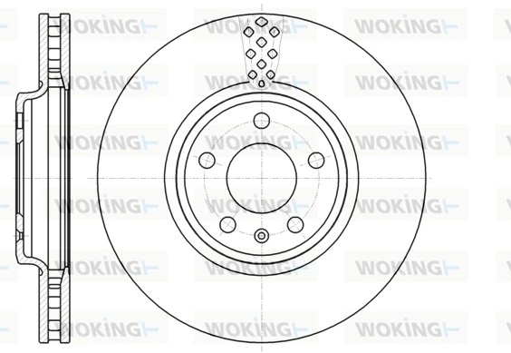WOKING féktárcsa - D61110.10 - TothCarparts