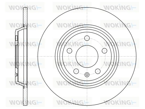 WOKING féktárcsa - D61112.00 - TothCarparts