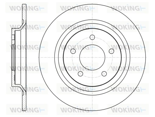 WOKING féktárcsa - D61113.00 - TothCarparts