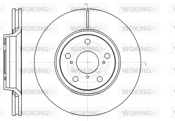 WOKING féktárcsa - D61121.10 - TothCarparts