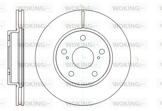 WOKING féktárcsa - D61122.10 - TothCarparts