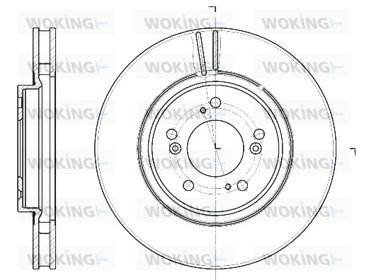 WOKING féktárcsa - D61129.10 - TothCarparts
