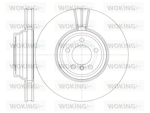 WOKING féktárcsa - D61132.10 - TothCarparts