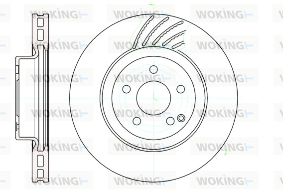 WOKING féktárcsa - D61142.10 - TothCarparts
