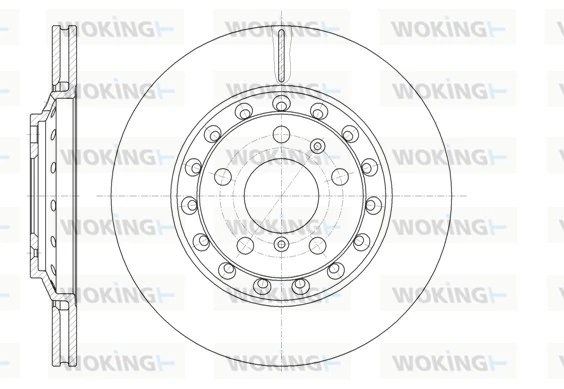WOKING féktárcsa - D61155.10 - TothCarparts
